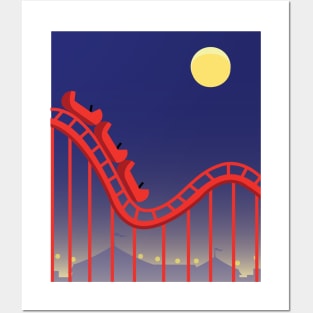 Feels Right Rollercoaster Night Posters and Art